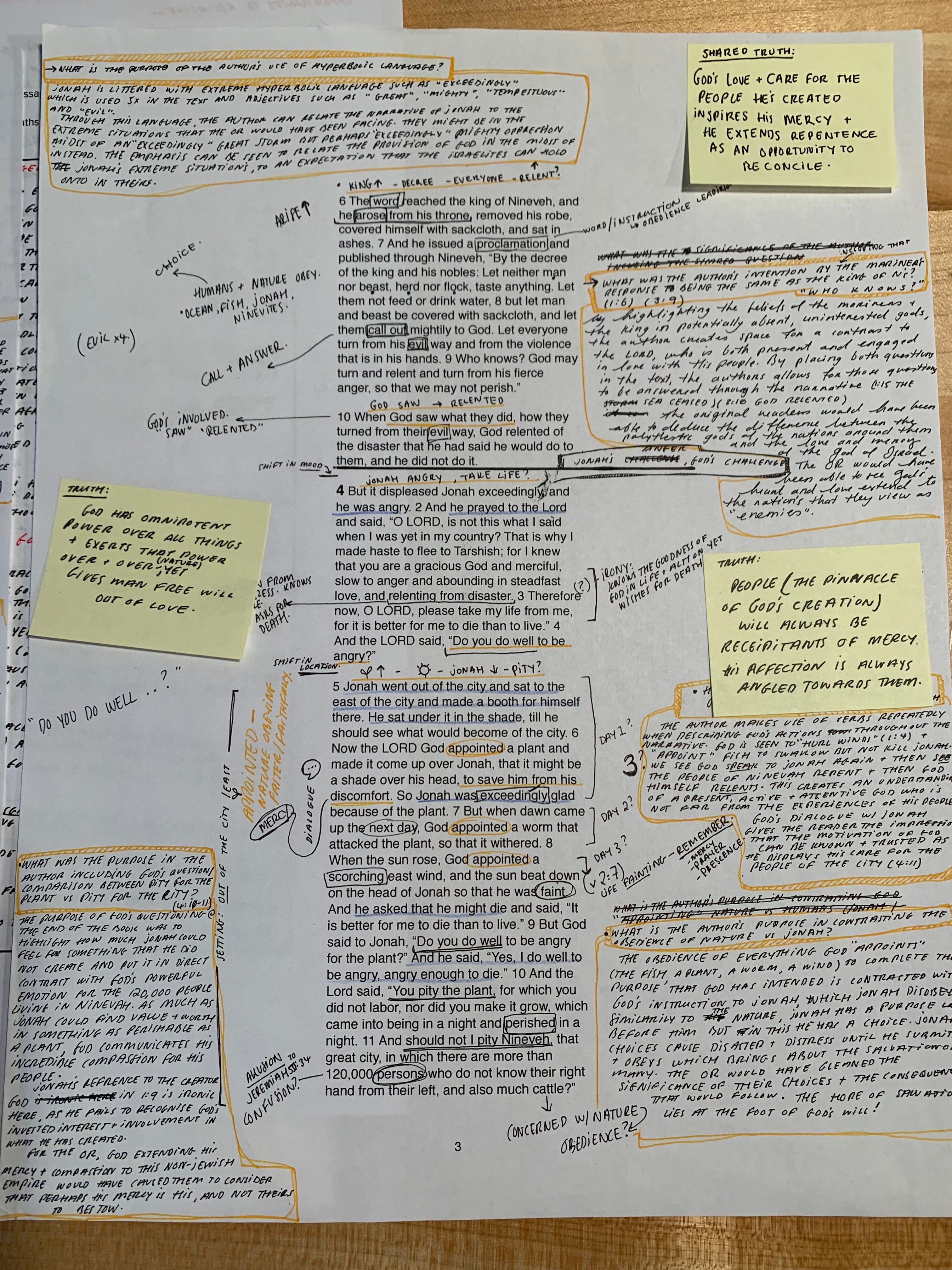 chronological bible core course assignments