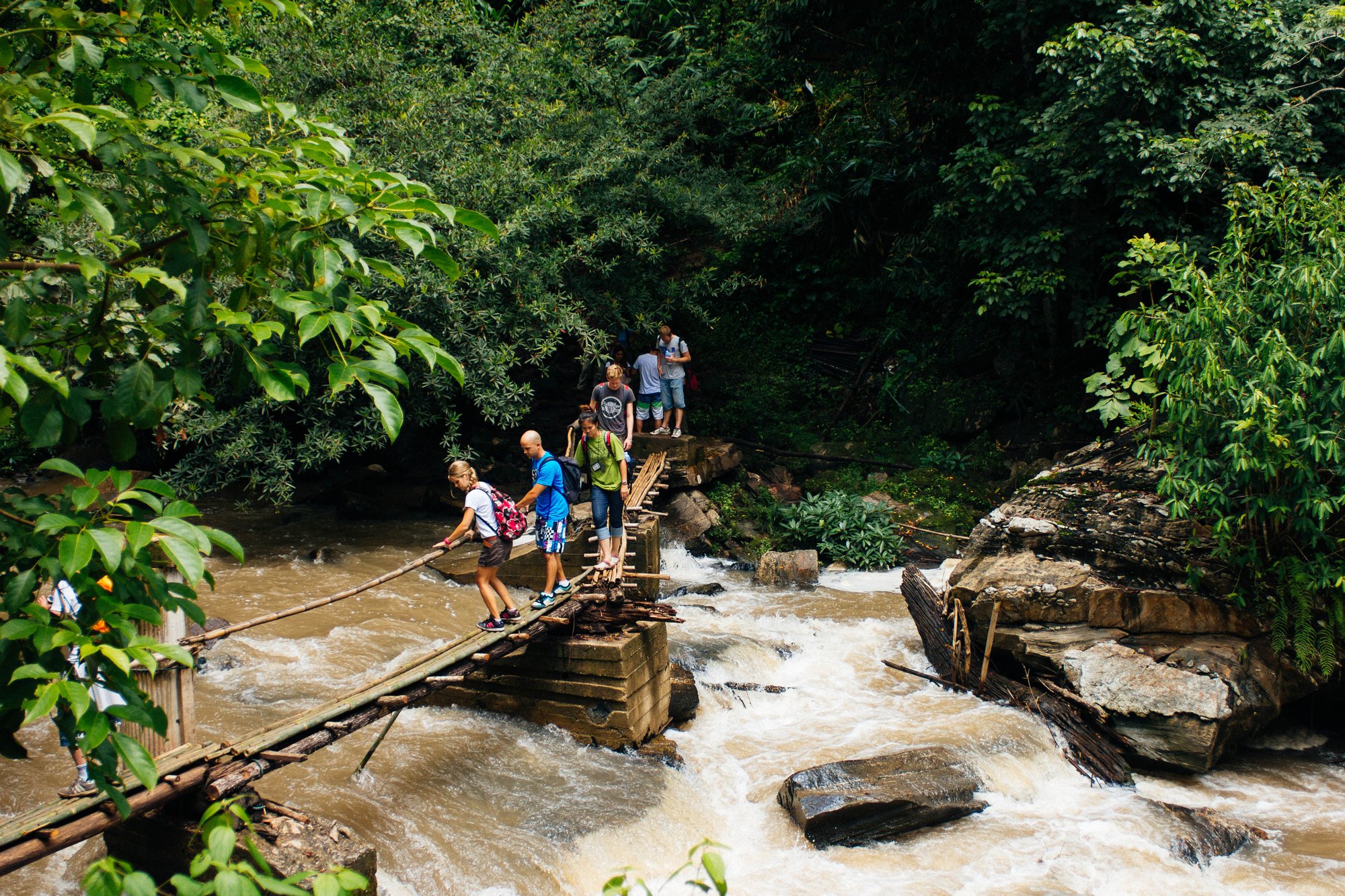 River Crossing Rope Bridge